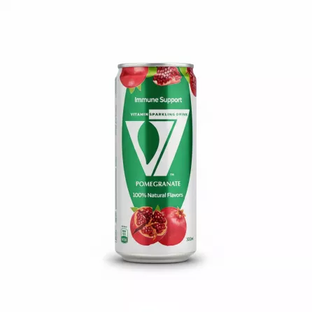 V7 Pomegranate Sparkling Drink 300ml front view