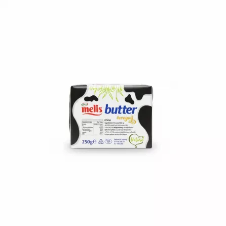 Back of Melis Butter pack showing nutritional info and ingredients