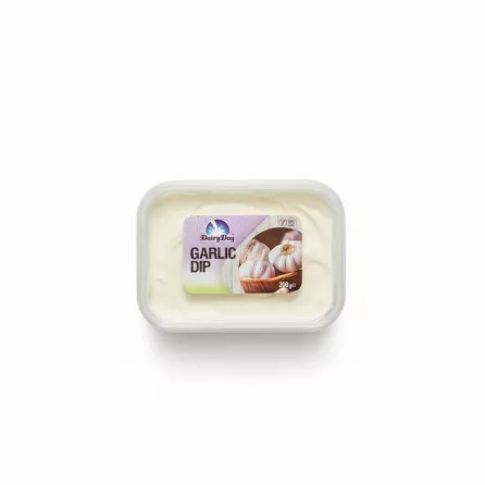 Dairy Day Garlic Dip 200g front label