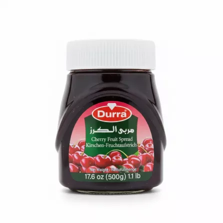 Jar of Durra Cherry Fruit Spread front label
