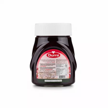 Durra Cherry Fruit Spread jar back with nutritional info