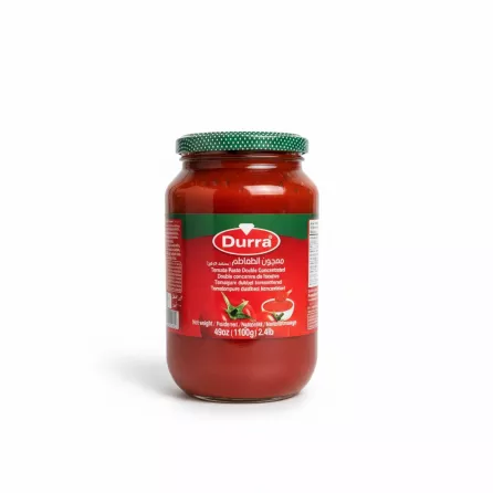 Jar of Durra double concentrated tomato paste front view