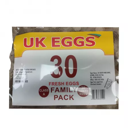 UK Eggs White Family Pack 30pcs fresh eggs available on Halalo.