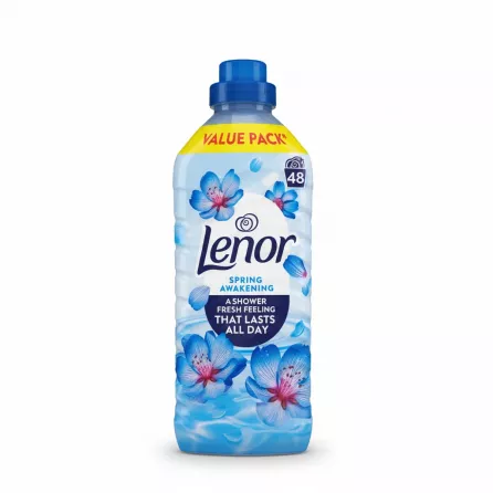 Lenor Fabric Conditioner bottle with blue floral design