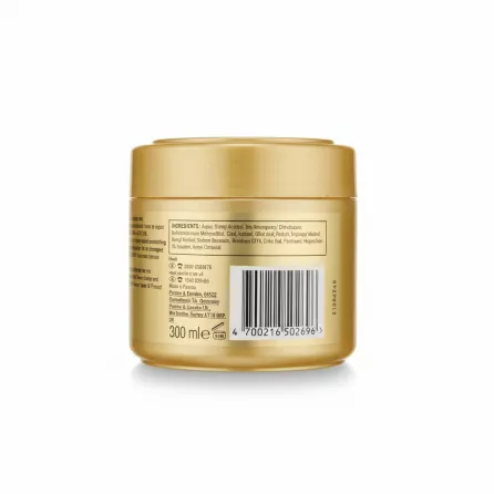 Pantene Pro-V Keratin Protect Mask jar ingredients and barcode