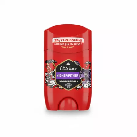 Old Spice Nightpanther deodorant stick front view red packaging