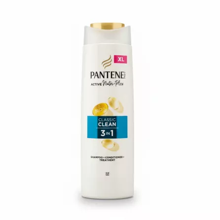 Pantene Pro-V Classic Clean 3 in 1 shampoo bottle front