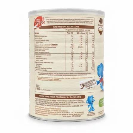 Back nutritional information label of Nestlé Cerelac Mixed Fruits and Wheat infant cereal
