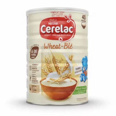 Nestlé Cerelac Wheat Infant Cereal tin front view