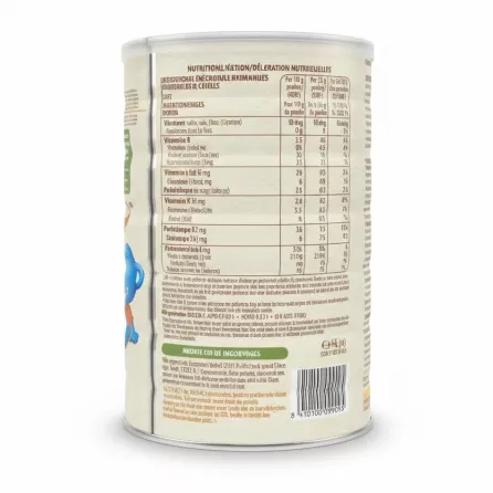 Nestlé Cerelac Wheat Infant Cereal nutritional information on back