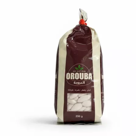 Pack of Orouba white pumpkin seeds 250g front view