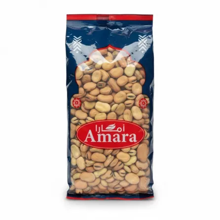 pack of dried fava beans from Amara brand showing front packaging
