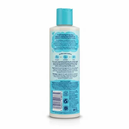 Childs Farm Coco-Nourish Coconut Conditioner 250ml bottle back showing usage and ingredients