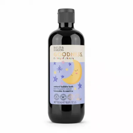 Baylis & Harding Goodness natural bubble bath bottle with lavender and vanilla scent
