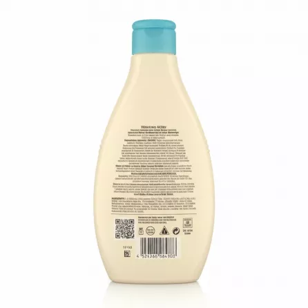 Aveeno Kids Sensitive Skin Shampoo 250ml back bottle with ingredients and details