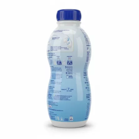 Aptamil formula bottle back with feeding instructions and product details
