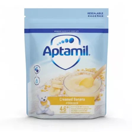 Aptamil creamed banana porridge resealable pack