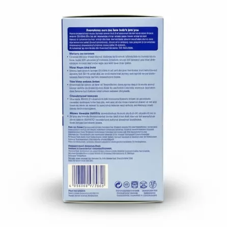 Back packaging of Aptamil infant milk showing product range and feeding advice