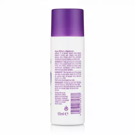 Soft & Gentle Orchid Desire Anti-Perspirant Deodorant back view showing ingredients and barcode