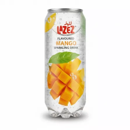 Lazez Mango flavoured sparkling drink front view