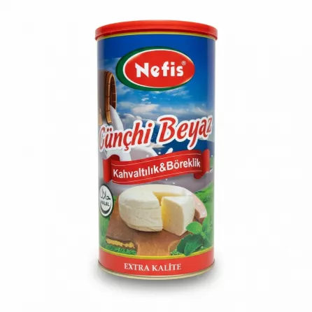 Nefis white cheese large can for breakfast and börek