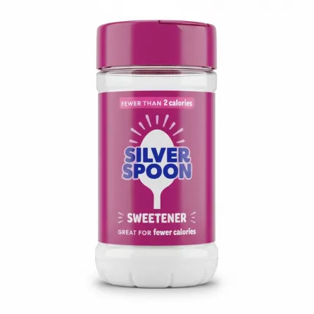 Silver Spoon granulated sweetener jar front view