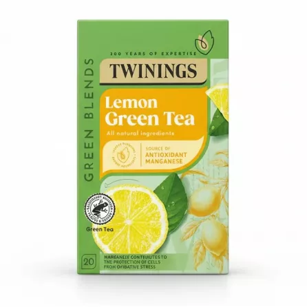 Twinings Lemon Green Tea box front