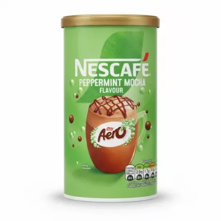 Nescafé Peppermint Mocha Instant Coffee tin front view