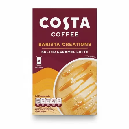 Costa Coffee Barista Creations Salted Caramel Latte box front