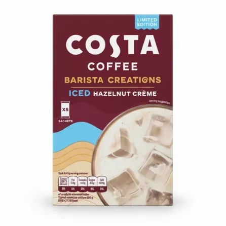 Costa Coffee Barista Creations Iced Hazelnut Crème front packaging