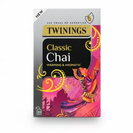 Twinings Classic Chai tea bags box front view