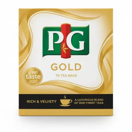 PG Tips Gold tea bags box front view