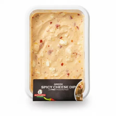Alpha Gefsi Greek Spicy Cheese Dip side view