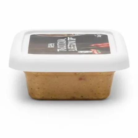 Side view of Alpha Gefsi Greek Traditional Aubergine Dip tub