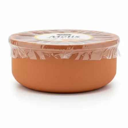 Side view of Melis creamy yoghurt terracotta container