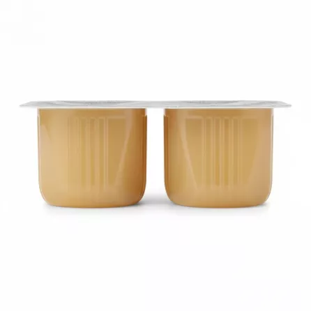 Side view of Andros Pomme Nature apple dessert double portion cups