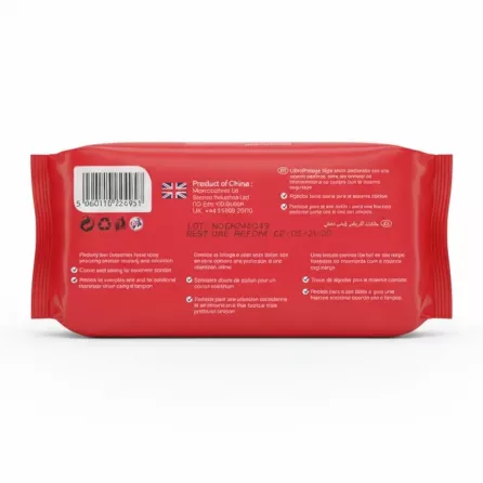 Back of Ultrex pantyliners pack with product details