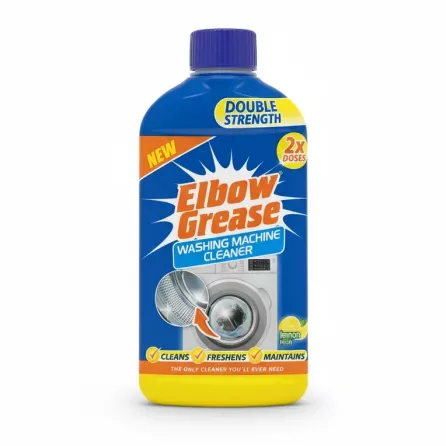 Bottle of Elbow Grease Washing Machine Cleaner front view