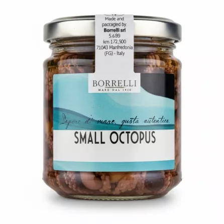 Borrelli Small Octopus jar front label