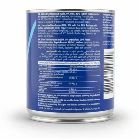 Can of Puck Sweetened Condensed Milk nutritional information and ingredients