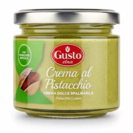 Jar of Gusto Etna Crema al Pistacchio pistachio cream