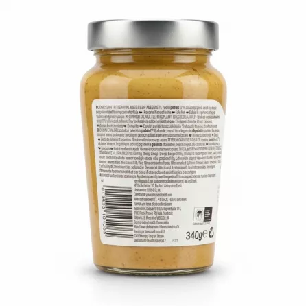 Back of jar showing ingredients and nutritional information