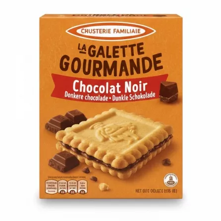 La Galette Gourmande Dark Chocolate Biscuits pack