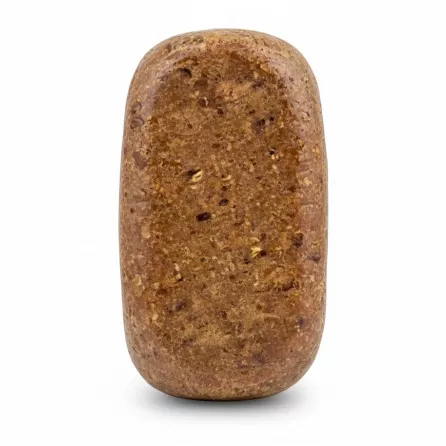 Side view of the densely packed Algerian date paste block