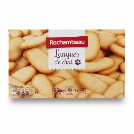 Rochambeau Langues de Chat biscuits box front