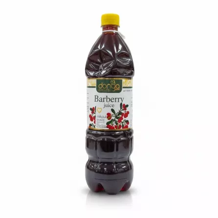 Bottle of Donya Barberry Juice front view with label