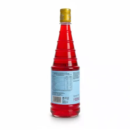 Back view of Hamdard Rooh Afza syrup bottle showing nutritional information