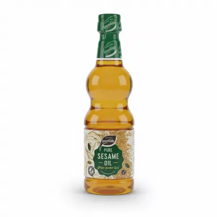 Greenfields Pure Sesame Oil bottle front view showing label