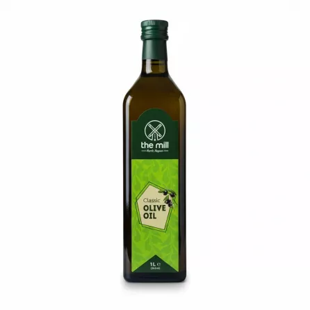Bottle of The Mill Classic Olive Oil front label