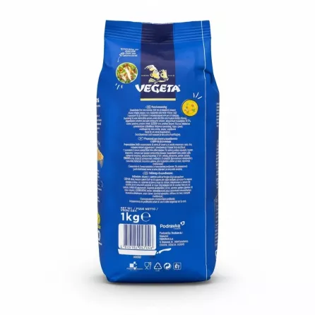 Back of Vegeta pack showing ingredients and usage instructions